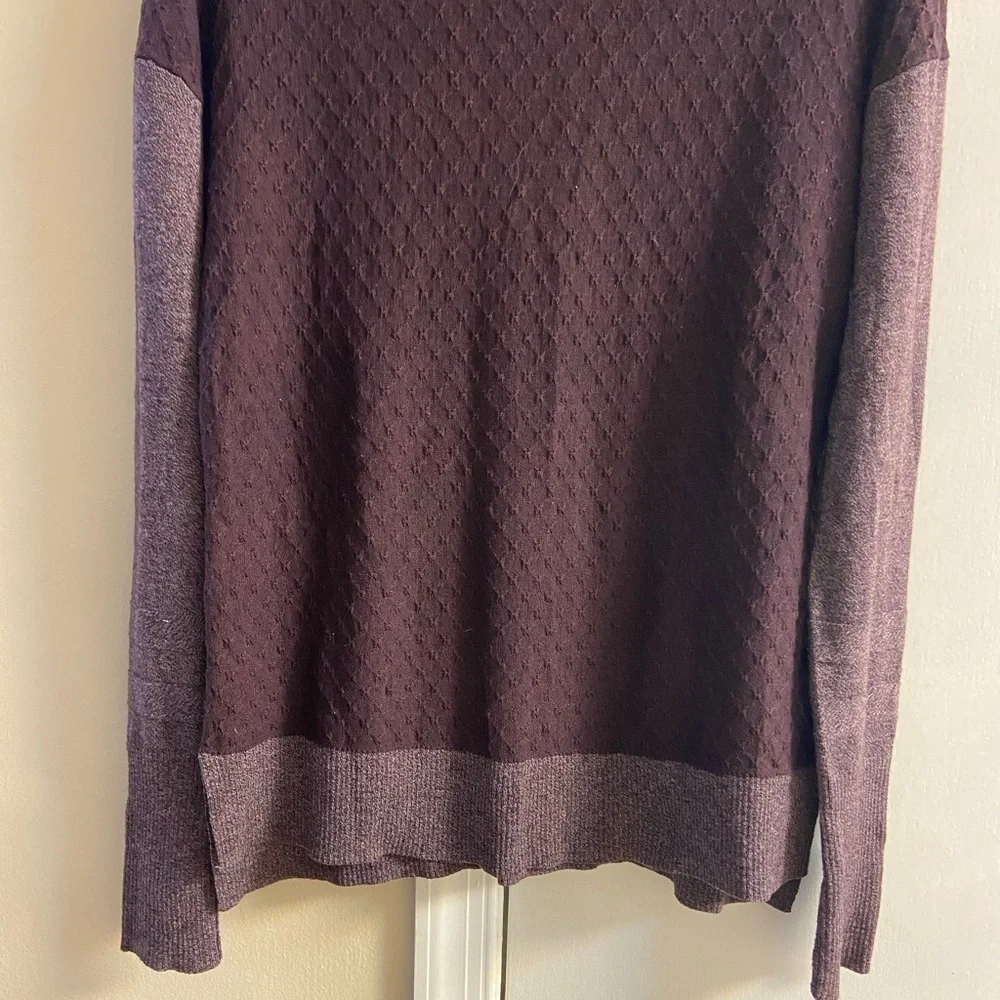 Smartwool Shadow pine sweater hoodie maroon women Small